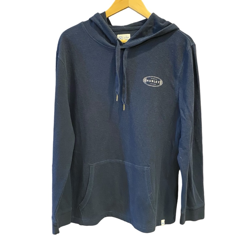 Hurley Sweater Mens Large Pullover Hoodie Sweatshirt Blue Running Workout Casual
